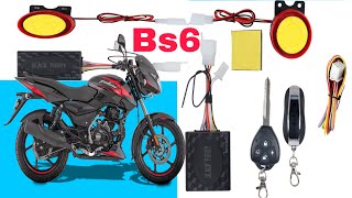 Bajaj pulsar Bs6 bike per motorcycle alarm system fitting kase kare Dekhiye