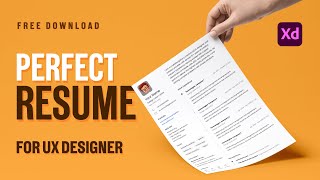 How UX Designers Should Make A Perfect Resume? Adobe XD 2021 in Hindi #uidesign #adobexd