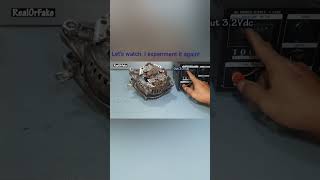 Car Dynamo modified into a generator 220. does it exactly work or not? full clip in comment #shorts