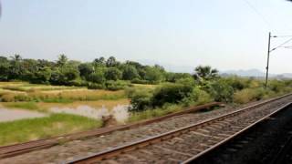 Suryanagari express crosses the north Vaitarna bridge