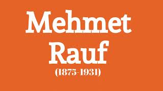 Mehmet Rauf, Edebiyat-ı Şarkı