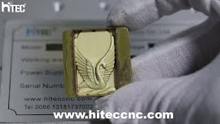 3D Laser Deep Engraving on Metal Brass Steel Relief