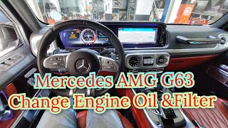 Mercedes AMG G63 Change Engine oil &Filter  Urdu / Hindi