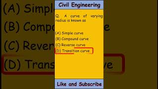 Civil engineering MCQ | Civil engineering basic knowledge | Civil interview questions | #shorts