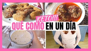 🥩 Que COMO en un DIA KETO EMBARAZADA 🤰🏻 Dieta CETOGENICA y AYUNO INTERMITENTE 🥑RECETAS KETO 🥓