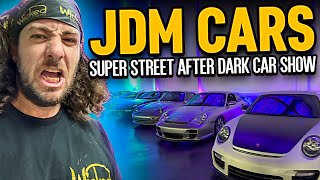 AMAZING JDM CARS AT SUPER STREET AFTER DARK CAR SHOW IN COMPTON CA #skyline #cars #jdm #viral #ae86