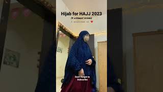 Hijab for Hajj 2023 | 5 different style hijabs for Hajj2023 #hajj2023 #hijab #hijabstyle #mashallah