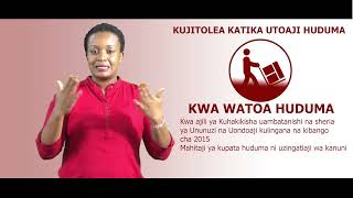 KTB KTB Service Delivery Charter - Swahili