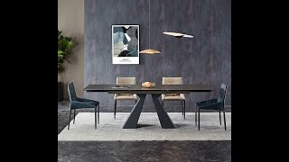 Minimalist Slab Stone Rectangular Table