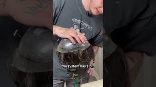 Customizing a men's hair replacement system