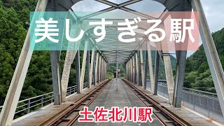 知らなかった！涼感たっぷり橋上の駅　#jr四国　#秘境駅   #スイッチバック