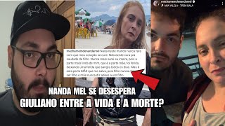 Nanda Mel se desespera com saudades do filho Giuliano Gomes e inscritos ficam preocupados.