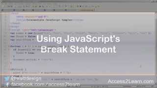 JavaScript: Using the Break Statement