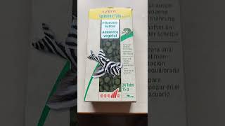 Feeding Sera Spirulina Tabs to aquarium fish #aquariumfish