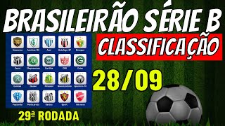 ✔️SENSACIONAL! TABELA DO CAMPEONATO BRASILEIRO SERIE B ✔️CLASSIFICAÇÃO BRASILEIRÃO B 2024 HOJE JOGOS