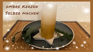 OMBRE Kerzen selber machen mit Kerzenstift 🕯Farbverlauf Kerze DIY 🔥 Ideen mit Wachsliner