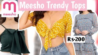 Meesho Trendy tops|| Meesho  crop top| Meesho Trendy Crop top||Rs-200||Meesho cute tops|Meesho Haul