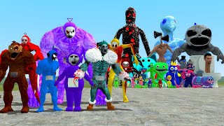 ALL SLENDYTUBBIES FAMILY VS ALL MONSTERS: SKIBIDI TOILET, TROLLGE, RAINBOW FRIENDS | Garry’s Mod