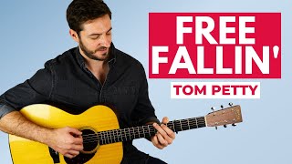 Free Fallin' (Tom Petty) - Fingerstyle Guitar lesson (Beginner-Intermediate)