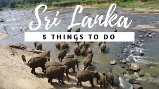 TRAVEL | 5 THINGS TO DO in Sri Lanka | TRAVEL GUIDE