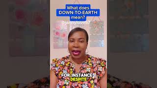 Do you understand what down-to-earth means? #englishteacher #vocabulary #learnenglish #shorts