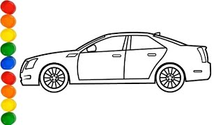 How To Draw Cadillac CTS 2010 || How To Draw A CAR step by step