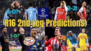 (ASMR) Can Bayern & Arsenal Overturn 1st Leg Defeats? Champions League 2nd Leg Predictions!