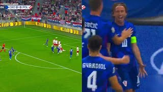 Luka Modric Free kick Goal vs Poland