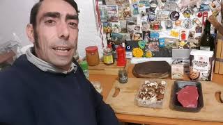 piatto "veloce" dei single - Tagliata al pepe verde con funghi trifolati