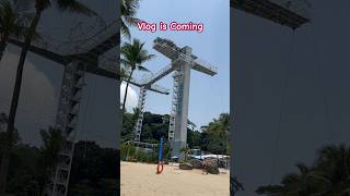 Sentosa Island #sherkhulgaye #bunjeejumping #exploringhighlights #hindivlog #singapore #sea #shorts