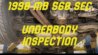 1990 Mercedes 560 SEC #shorts underbody look.  #mercedes#benz#coupe#w126