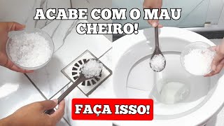 COMO TIRAR MAU CHEIRO DO RALO DO BANHEIRO COM APENAS UM INGREDIENTE.