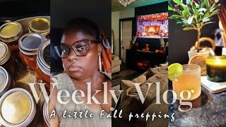 LETTING THINGS GO+FALL FRUIT JARS+MARSHALLS RUN+LIVING ROOM UPDATE #koolkatkoo #weeklyvlog