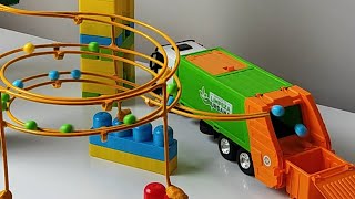 Marble Run Race ☆ HABA Slope & Retro Makita,Truck short Version