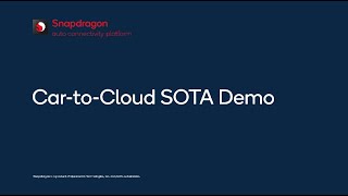 Car-to-Cloud Sotware over the Air SOTA Demo