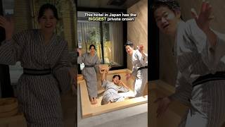 This hotel in Japan has the biggest private hot tub?! #japan #shorts