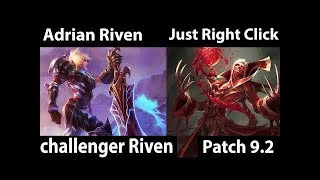 [ Adrian Riven  ] Riven vs Vladimir [ Just Right Click ] Top - SEASON 9 STARTS NOW Lets GOOO