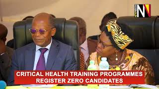 Critical health training programmes register zero candidates