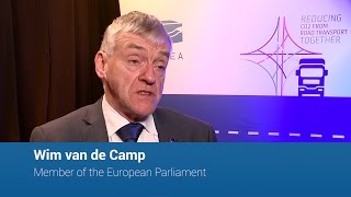 Reducing CO2 from trucks: “Bad roads lead to more emissions,” says Wim van de Camp, MEP