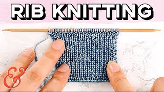 Rib Stitch for Beginners: 1x1 and 2x2 Rib