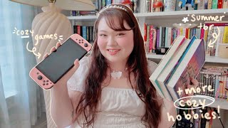 how to have a cozy summer: new indie games & my summer tbr 🧺☀️