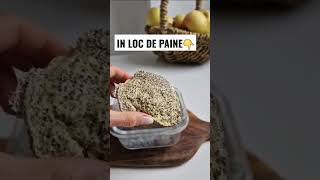 In loc de paine putem face aceasta chifla rapida din ou, seminte de chia si bicarbonat #painedieta