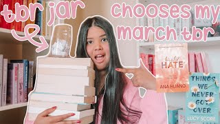 MARCH TBR | TBR Jar Chooses My March Reads 📚🤔