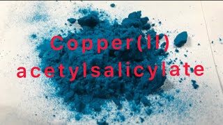 Copper(II) acetylsalicylate (copper aspirinate) preparation