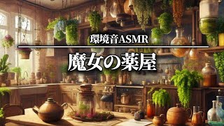 【環境音bgm無し】魔女の薬屋 | 異世界に入り込む１時間 | 環境音 ASMR | 睡眠や作業·勉強に |  ASMR where a witch makes a potion