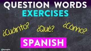 Question Words In Spanish 🤩 ✅ - Lesson 8