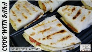 Tiktok Viral Tortilla Wraps | Lunch box Wraps | Cook With Sara