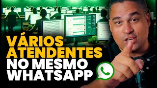 Como ter vários atendentes no whatsapp business | um numero de whatsapp para varios atendentes