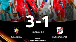 El Nacional vs Nacional Potosí - Libertadores 2023 - Fase 1 Vuelta - Partido Completo en Español