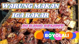 Kuliner Rahasia di Gang Sempit Iga Bakar Lembu Raos Tempat Makan Enak di Boyolali